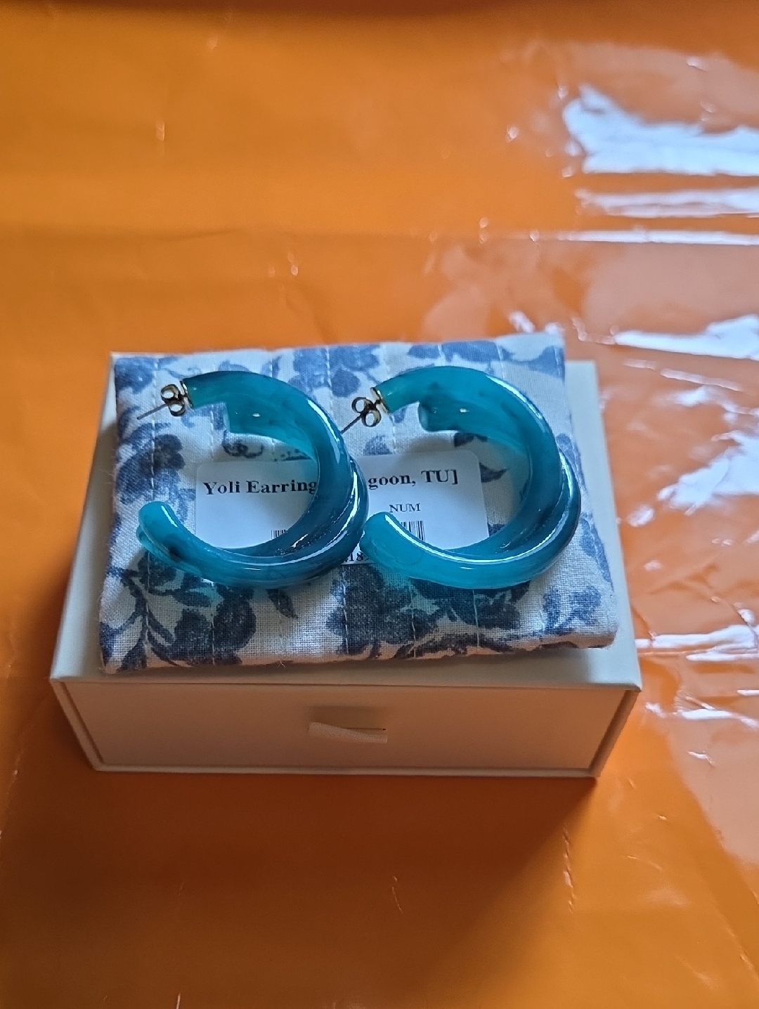 Nwt! Sezane Yoli Earrings In Lagoon